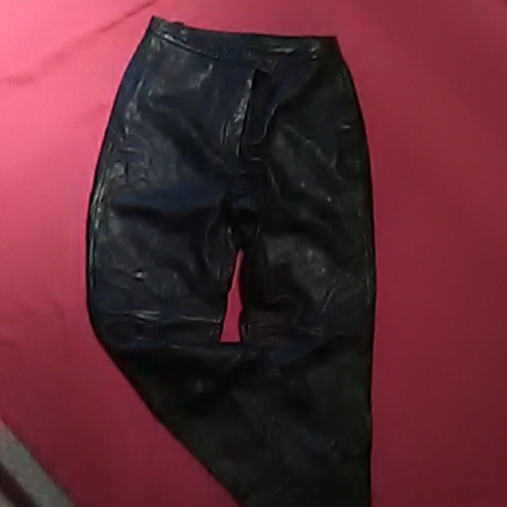 Black Leather sz. 10 Pants